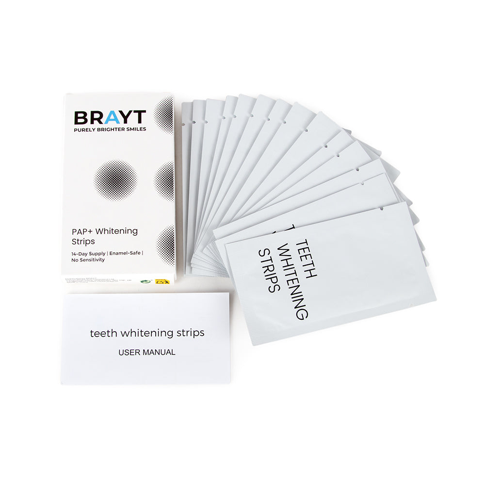 BRAYT PAP+ Whitening Strips (14 Pairs)
