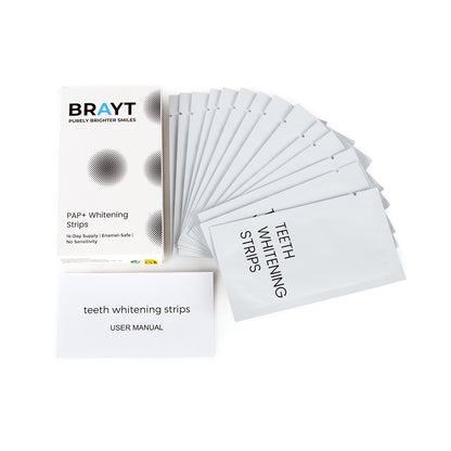 BRAYT PAP+ Whitening Strips (14 Pairs)